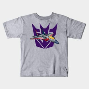 Transformers G1 Starscream Decepticon Logo Symbol Kids T-Shirt